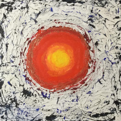 Umarmung  80 x 80 cm