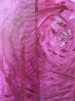 Experiment in rot  40 x 30 cm